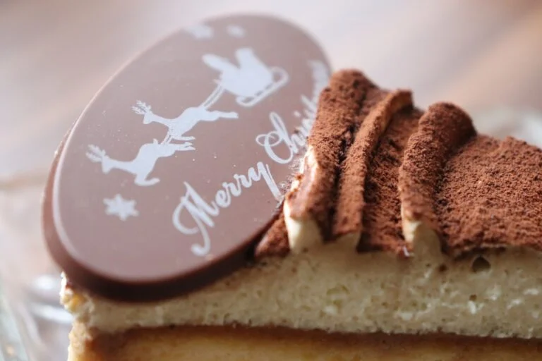 ケーキに飾るプリントチョコ